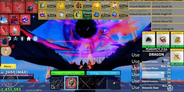10 Perm, 5 Game Pass, 4 Race V4, Max Storage 3, Ava Berbx, Cdk Sg On, Play Gag