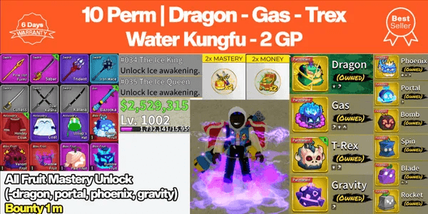 Permanent Fruit Account - No 5