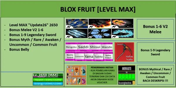Blox Fruit Godhuman Account + Soul Guitar [Max Level] [Datpol] [Not Verified]