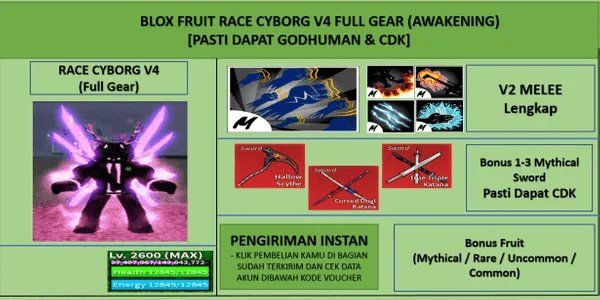 [Blox Fruit] Account Godhuman + Shark Anchor + Cdk [Level Max] [Datpol] [Not Verified]