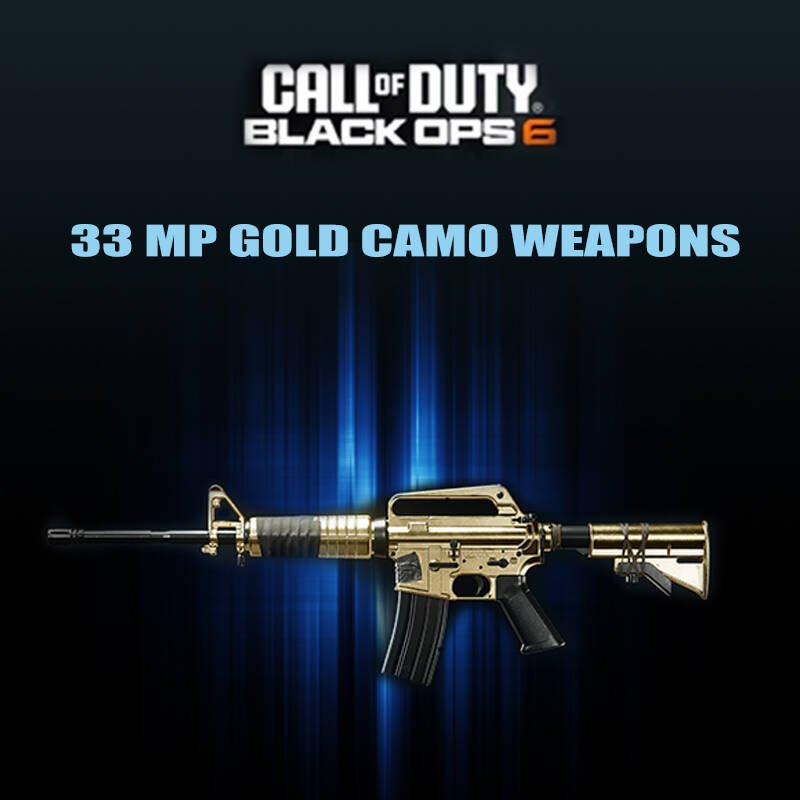 33 MP Gold Camo Weapons Accounts