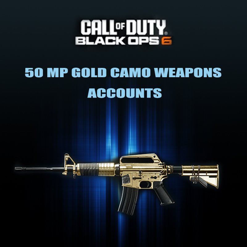 50 MP Gold Camo Weapons Accounts