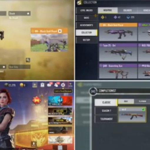 [Android & iOS] Lv207| Emote:6 | Epic Gun:42 | Character:29 | Gold Camo:Ak47