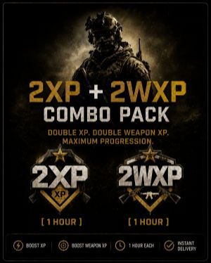 60 Mins Rank 2XP Token + 60 Mins Weapon 2XP Token
