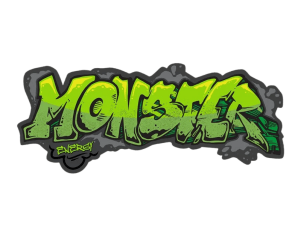 Monster Energy – Decalcomania grande: Tagged