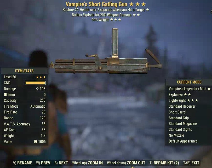 Vampire's Short Gatling Gun (2024)