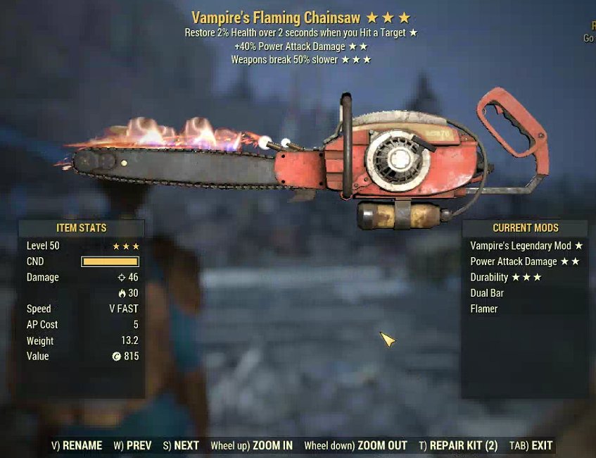 Vampire's Flaming Chainsaw (2024)