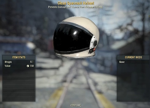 Clean Spacesuit Helmet