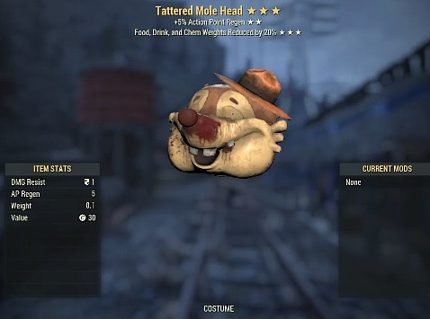 Tatter Mole Head 2