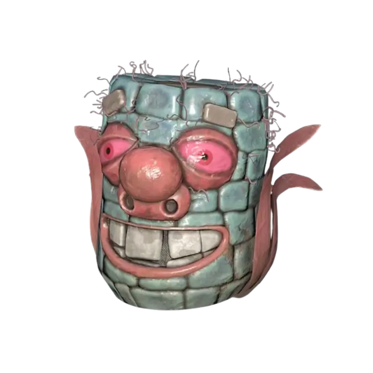 Fasnacht Glowing Corn Cob Mask