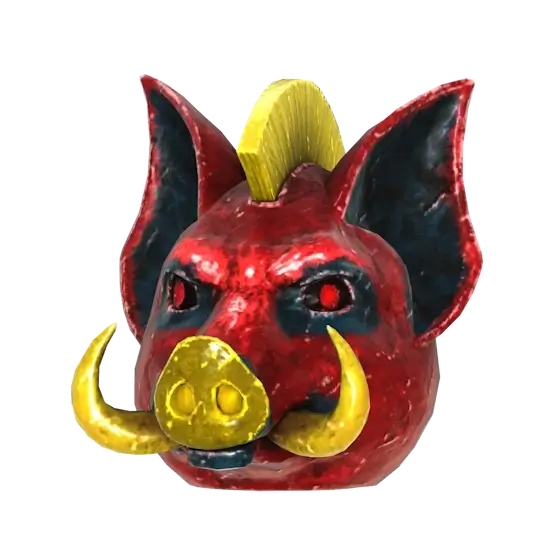 Fasnacht Glowing Pig Mask