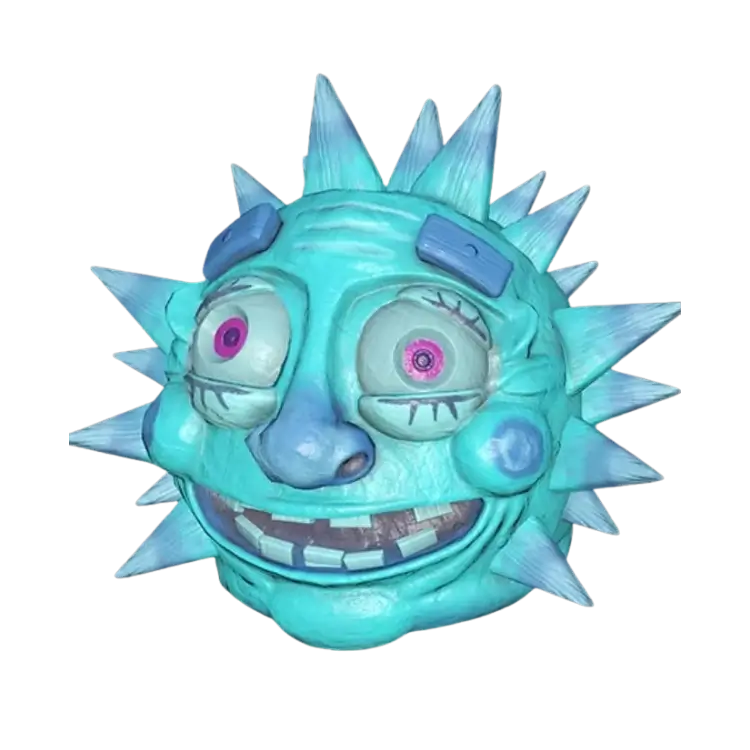 Fasnacht Glowing Sun Mask