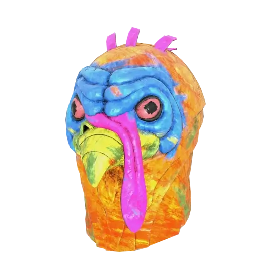 Fasnacht Glowing Turkey Mask