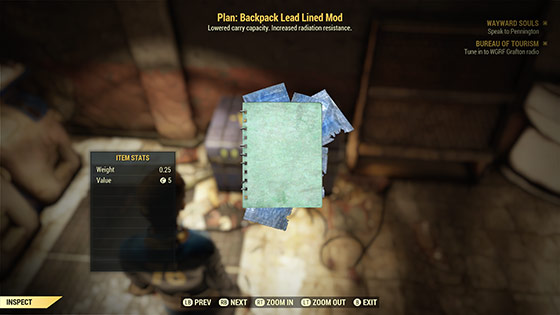 Plan Backpack Lead Lined Mod