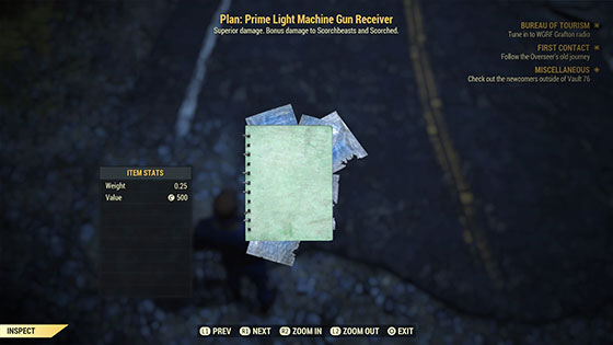 Plan: Prime Light Machine Gun Receiver