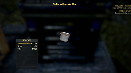Stable Yellowcake Flux