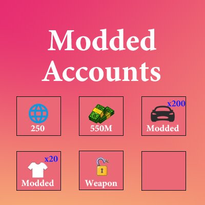 550M(30M Cash+520M Deluxo),250RP,20x Modded Outfits,200x Modded Cars,All Weapons Unlocked,Xbox One