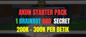 [Steal A Brainrot] Account Starter Pack | God/Secret 200k - 300k/Second