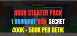 [Steal A Brainrot] Account Starter Pack | God/Secret 400k - 500k/Second