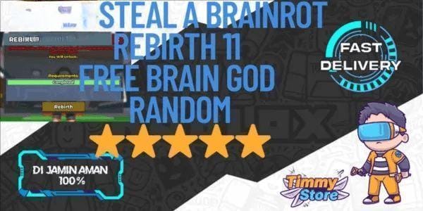 Akun Steal A Brainrot | Rebirth 11